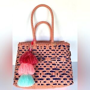 Squeeze de Citron Box Bag - Orange and Blue  medium NWOT